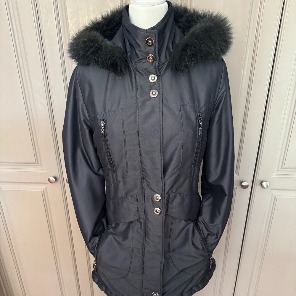 Pendleton Coat with Removable Fur Trimmed Hood